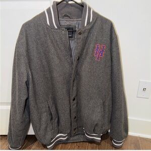 New York Mets Varsity Jacket GIII Sports by Carl Banks Size Medium MLB NYM
